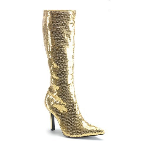 Pleaser Shoes Sequin (Gold) Adult Boots Gold 7