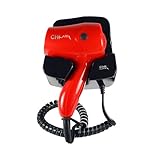 CHI Air Mini Wall Mount Ceramic Hair Dryer, Red/black