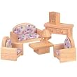 Plan Toys Classic Living Room Furniture for Dollhosue