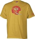 Kansas City Chiefs Vintage Retro Gridiron Classics Helmet T-shirt