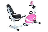 Sunny Health and Fitness Pink Magnetic Recumbent Bike