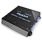 Produkt-Bild: Auna 2-Kanal Auto-Endstufe Car Verst&auml;rker 2000W max. (Acrylglas, LED-Lichteffekt) schwarz/silber