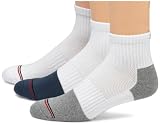 IZOD Mens Performx Quarter Top Moisture Management Active Sock, 3-Pack