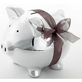 Carters Smiley Happy Piggy Bank, Silver