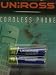 Uniross BC101286 2 x AAA  700mAh Cordless Telephone Batteries 59H  from Uniross