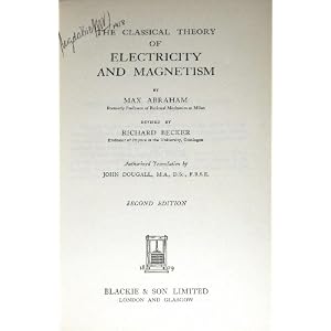 The classical theory of electricity and magnetism, The classical theory of electricity and magnetism,