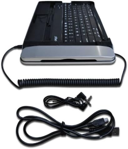 WCI Quality Wireless Aluminum Slim 2.0 Bluetooth Keyboard Docking Station With Built In Telephone For Skype And Video Chat - For Apple iPad, iPad 2 And The New iPad 3 - Upright Stand