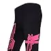 SODIAL(R) Women YOGA Running Sport Pants High Waist Cropped Leggings Fitness Trouser-pink gun