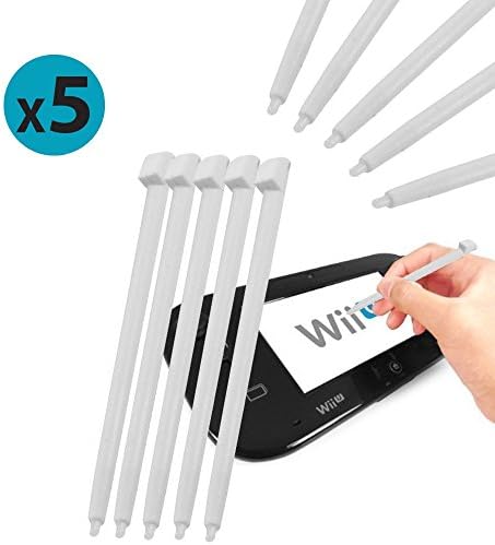 Fonem8 5 Pack Of White Stylus Pens For Nintendo Wii U