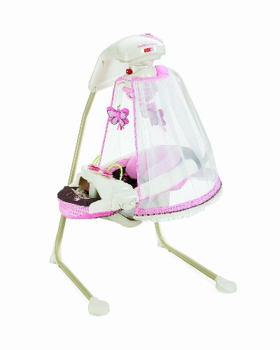 Cradle Swings on Save  70 71   Fisher Price Papasan Cradle Swing  Mocha Butterfly