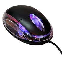 Small Black USB Wired Optical Light Scroll Wheel Mice Mouse for PC Laptop Computer