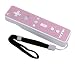 Controller Sticker w/ Wrist Strap for Nintendo Wii, Pink Honeycomb