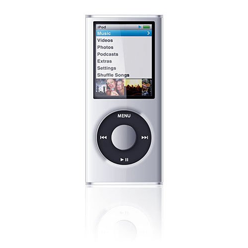 (Many Colors Available) Hard Crystal Case for iPod Nano 4th Generation Chromatic Mp4 Player 8GB 16GB Crystal Case package with Screen Protector + Pouch