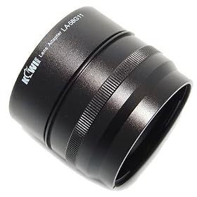 Kiwifotos 58mm Canon LA-DC58K compatible 2-Piece Aluminium Lens Filter Adapter for Canon PowerShot G10, G11, G12