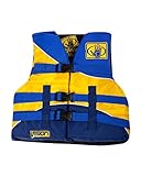 Body Glove Vision U.S. Coast Guard Approved Type III Nylon PFD Life Jacket, Blue, Child 30-50-Pound