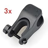 Neewer 3x Rubber Bicycle Torch Mount Bike Cycling Flashlight LED Holder