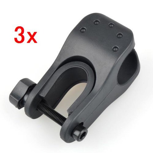 Neewer 3x Rubber Bicycle Torch Mount Bike Cycling Flashlight LED Holder