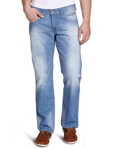 Cross Jeans Herren Jeans Comfort Fit E 160-385 / Antonio, Gr. 33/34, Blau (true light blue Preisvergleich