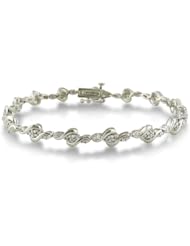Fine Quality 3/4ct Diamond Bracelet Crafted in Sterling Silver
