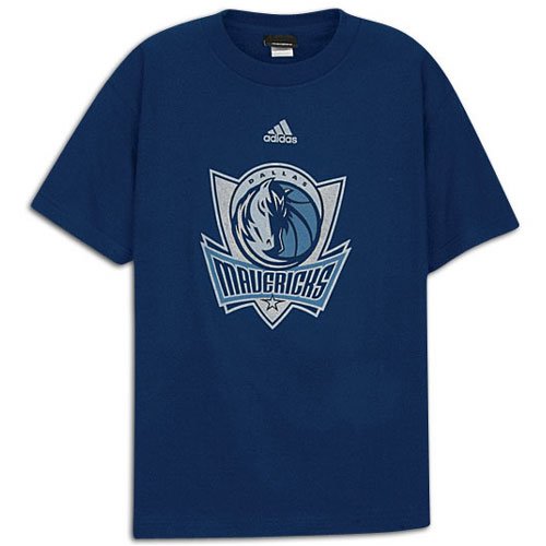 Mavericks adidas Big Kids Team Logo Tee ( sz. M, Blue : Mavericks )