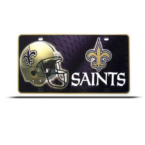 New Orleans Saints Metal Nfl Sport License Plate Wall Sign Tag