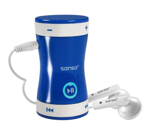 Childrens Toyshop  Third Party New : Sandisk Sansa Shaker 1Gb Blue