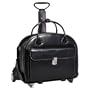 McKleinUSA Glen Ellyn 94365 W Series Italian Leather Detachable-Wheeled Ladies Briefcase (Black)