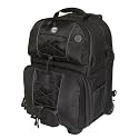 M-Rock McKinley 671 Backpack with Modular Trolley 698, Holds up to a 15.5" Laptop - Black/Black/Grey