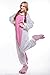 Sunrise Unisex Unicorn Onesie Costume Kigurumi Pajamas (Small, Pink)
