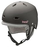 Sporting Goods : Bern Brighton 09 Women's Snowboard Helmet - Matte Black w/ Plaid Knit