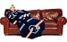 Denver Broncos NFL Adult Huddler 71" x 48" Fleece Snuggie Throw Blanket