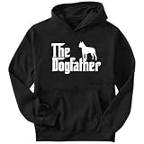 Sweatshirt Black  The Dogfather Boston Terrier  Dog