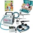 Complete Master Professional Cake Decorating System with 3 Airbrushes 1 Gravity Feed and 2 Siphon Feed Airbrushes, "Salon Air" Compressor, 3 Hoses, 50 Piece Wilton Cake Decorating Set and a set of 12 - 0.7 oz. Americolor AmeriMist Food Colors