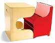 P'Kolino Klick Children's Desk, Red