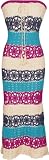 Cotton Crochet Striped Summer Maxi Tube Dress Sundress Junior and Junior Plus Size