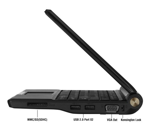 ASUS Eee PC 900HA 8.9-Inch Netbook (1.6 GHz Intel ATOM N270 Processor, 1 GB RAM, 160 GB Hard Drive, 10 GB Eee Storage, XP Home) Black image
