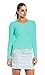 Bahama Blue Women's Cotton Cable Knit V-Neck Sweater