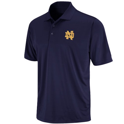 Notre Dame Fighting Irish Navy Blue Solid Pique Polo (Large)