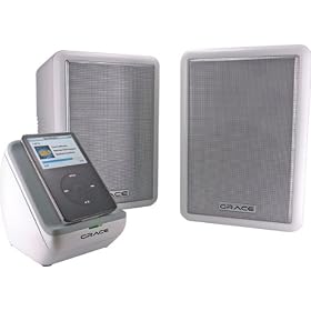 Grace Digital Audio SCN300W Schooner Wireless Weatherproof Speakers For iPod
