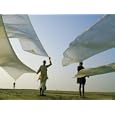 Dhotis, the National Male Dress, Drying in the Dawn Breeze, India, Asia Art Photographic Poster Print by John Henry Claude Wilson, 12x9