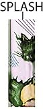 Essential Medical Supply Spring Garden Collection Folding Wood Derby Handle Cane, Splash