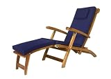Outdoor Patio Steamer Chair Cushion - Blue