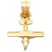 Cessna Airplane Charm 14k Gold 13.5mm