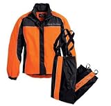 Harley-Davidson® Women's Hi-Vis Rain Suit. Full featured. 3MTM ScotchliteTM Reflective Material graphics. 98250-10VW