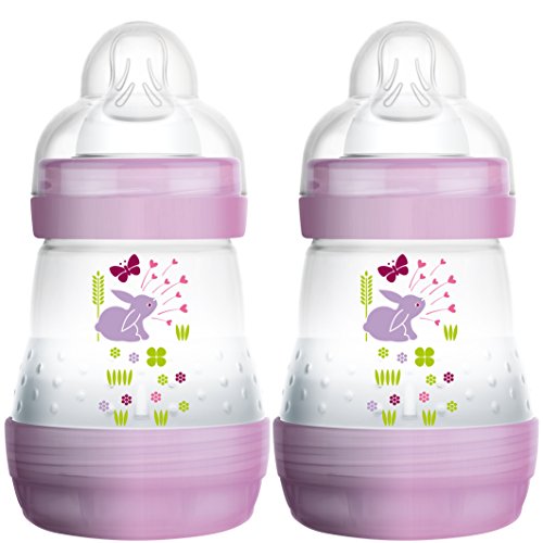 Imagen principal de MAM Babyartikel 99919222 - Kit biberon (2 unidades), color rosa, 160 ml
