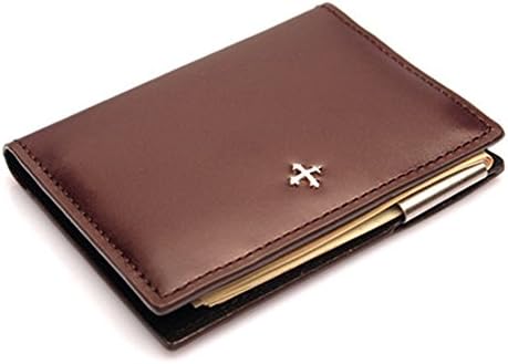 Premium Money Clip Mini For Sports Golf Outdoor Bi-fold Wallet-Free Engraving Excuve MCX1BR Wine Brown