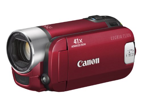 Canon LEGRIA FS 306 DVC-Camcorder (SDHC-Slot, 41-fach Advanced Zoom, 6,7 cm (2,7 Zoll) Widescreen Display) silber