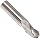 Melin Tool EMGS-B Solid Carbide Ball Nose End Mill, General Purpose, Uncoated (Bright) Finish, Single Cut, 3 Flutes