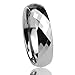 Unisex Men's 6MM Tungsten Comfort Fit Wedding Band Ring Multi Faceted High Polish Dome Ring ( Size 6 to 14)