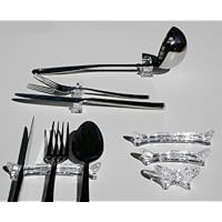 The TUR Ice (Clear) Silverware Rest Set, 12 pcs, 4 Place Settings